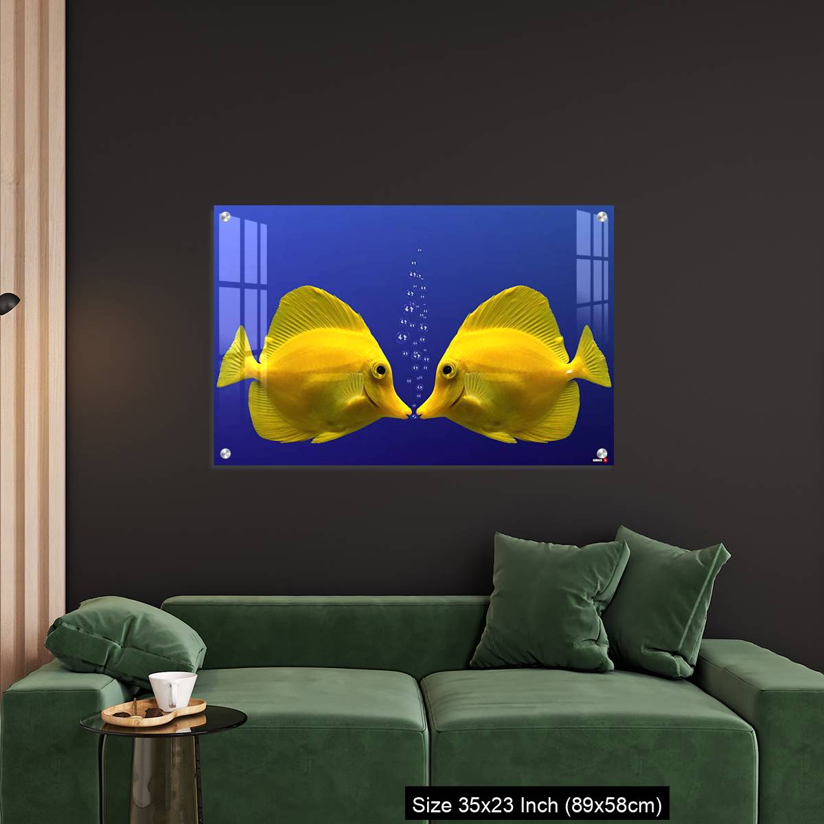 OMGs Acrylic Wall Decor – Two yellow tangs, face to face - Image 11