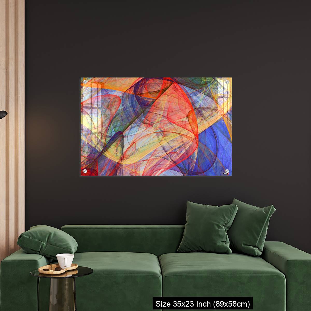 OMGs Acrylic Wall Decor – abstract painting background of colorful fluttering veils - Image 11