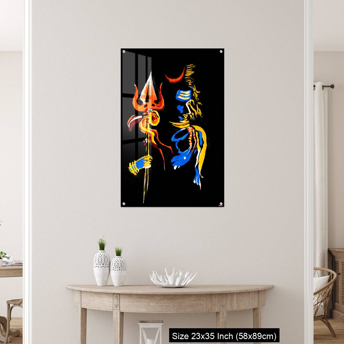 OMGs Acrylic Wall Decor – Lord Shiva with his trishul - Image 12
