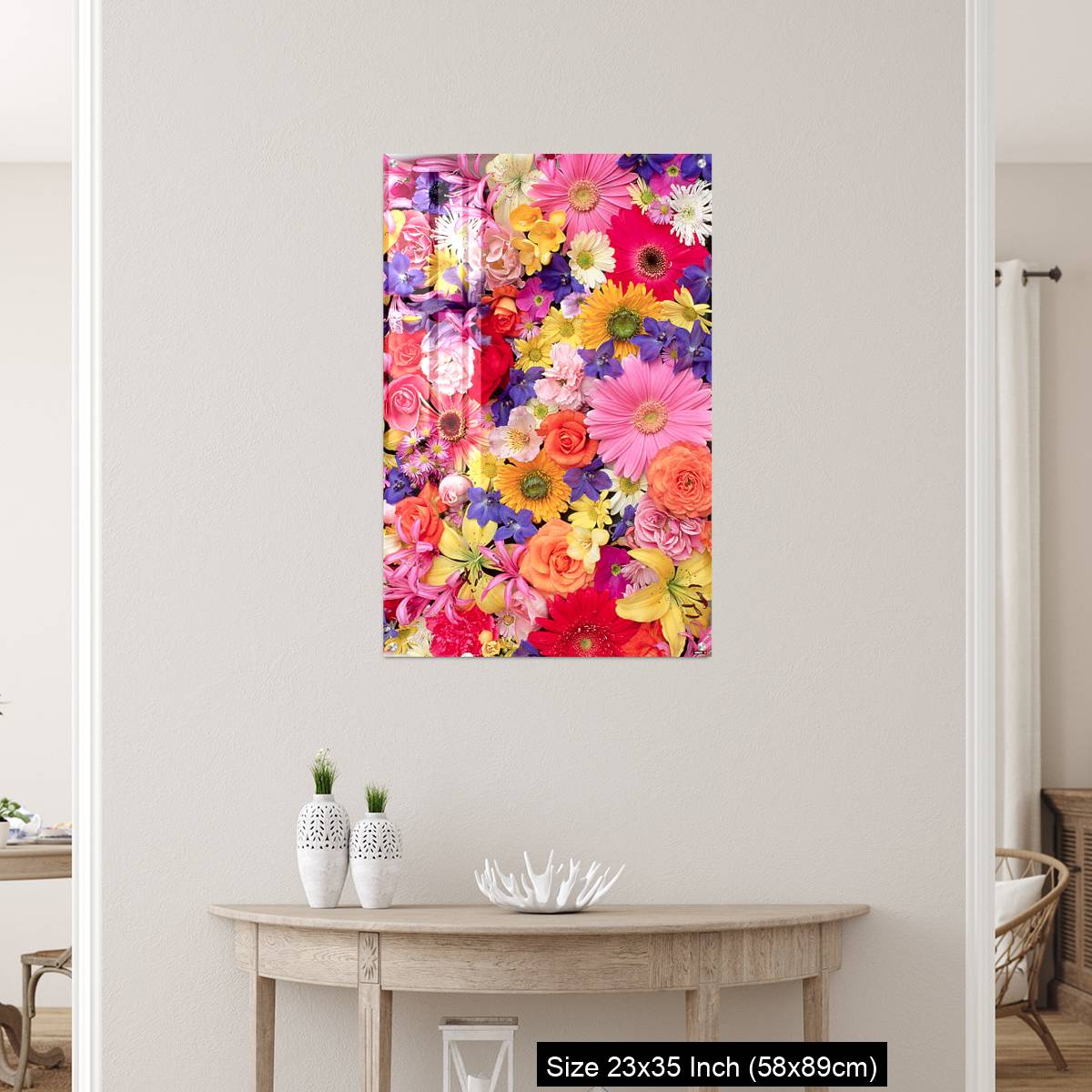 OMGs Acrylic Wall Decor – Colorful Flower Montage - Image 12