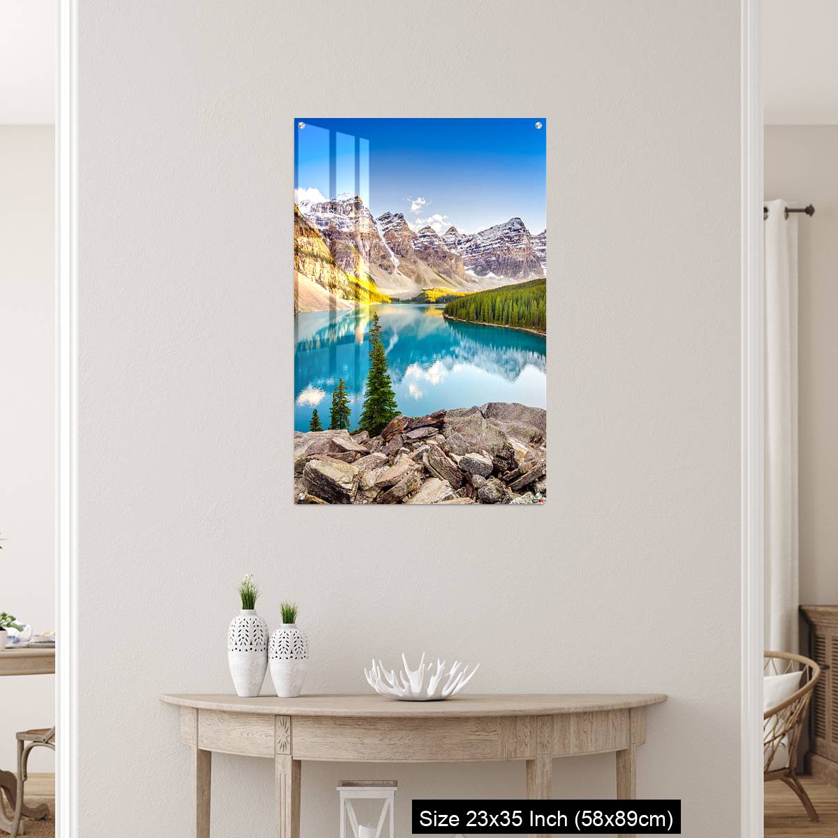 OMGs Acrylic Wall Decor – Landscape view of Moraine lake in Canadian Rocky Mountains - Image 12