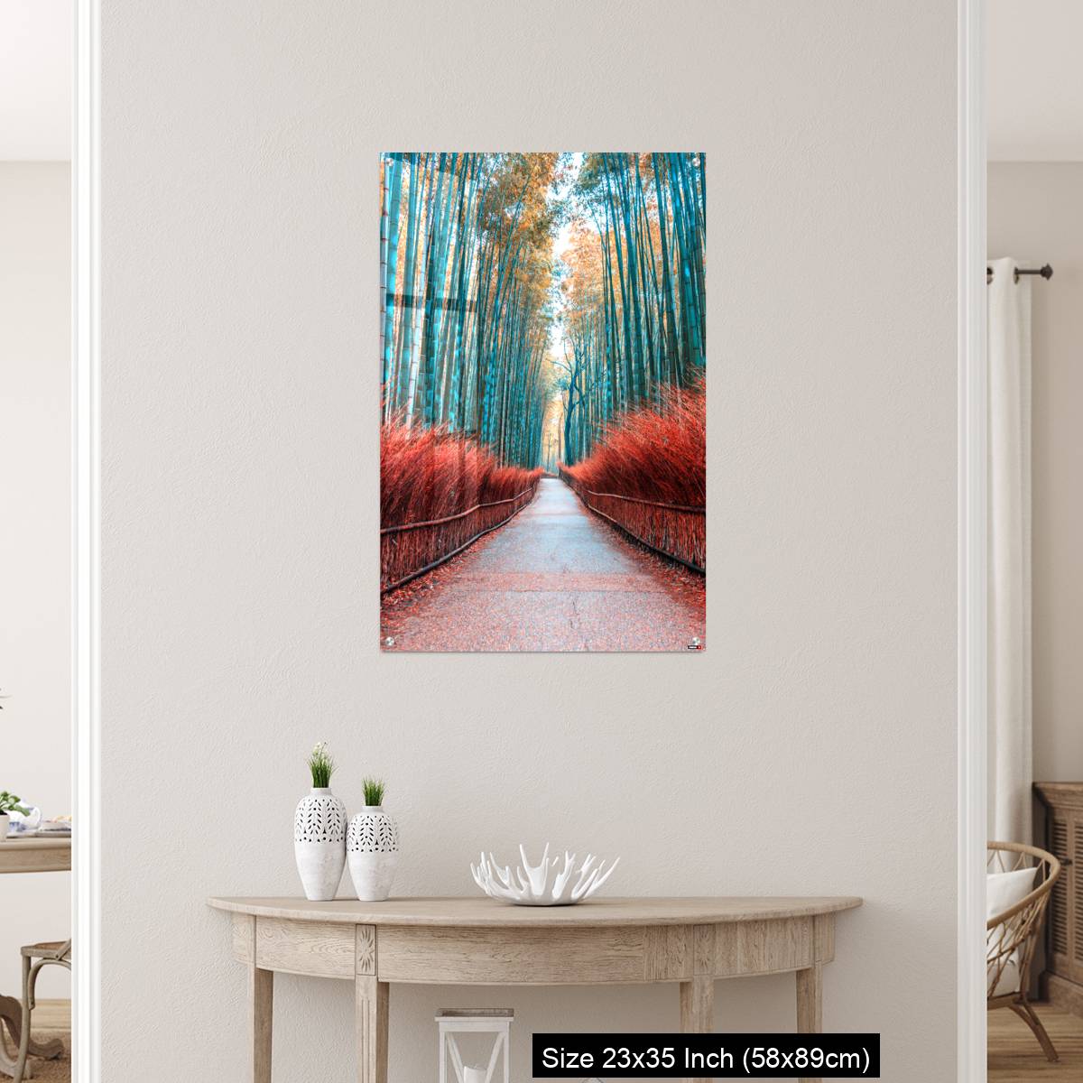 OMGs Acrylic Wall Decor – walkway bamboo tunnel named Arashiyama bamboo forest in Kyoto, Tourist landmark of Japan - Image 12