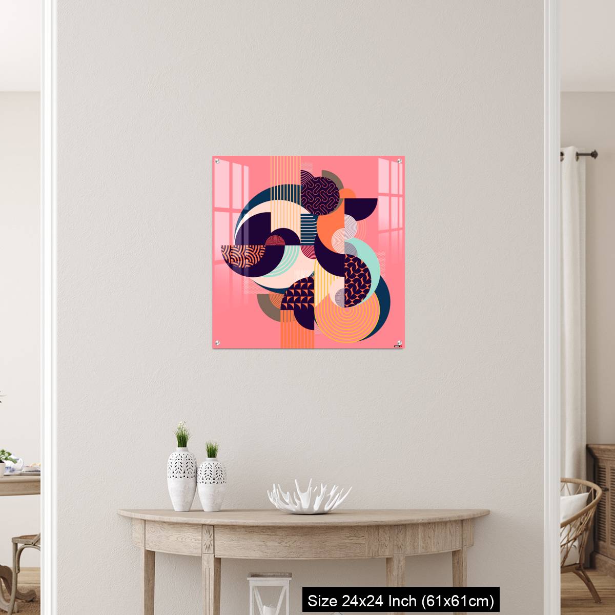 OMGs Acrylic Wall Decor – Abstract art colorful geometric composition. - Image 12