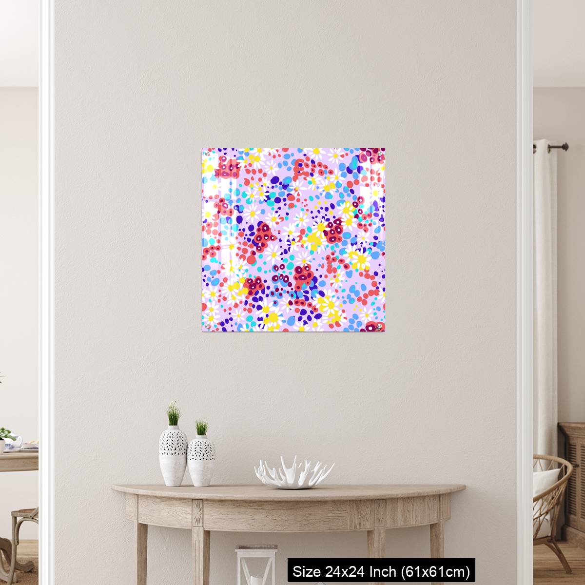 OMGs Acrylic Wall Decor – Bright nature summer floral background - Image 12