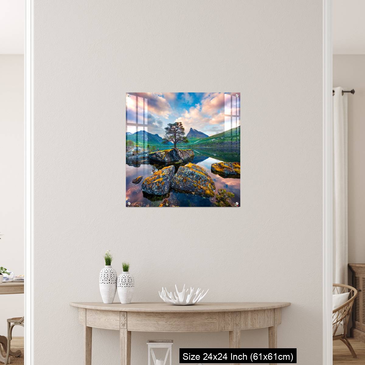 OMGs Acrylic Wall Decor – Fantastic summer sunrise on the Innerdalsvatna lake - Image 12