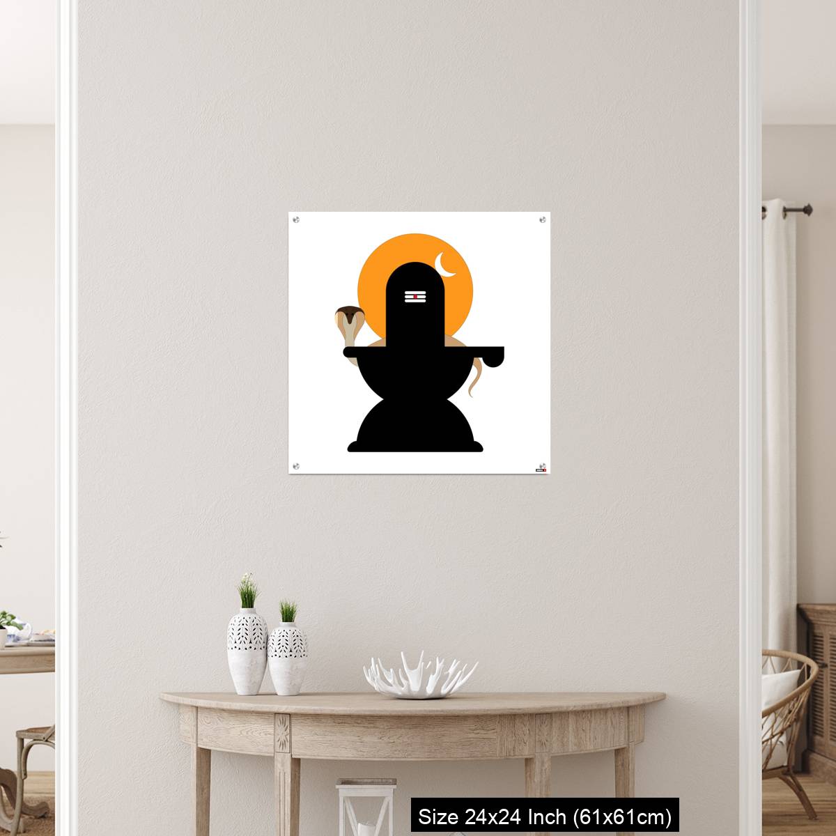 OMGs Acrylic Wall Decor – Shiva Lingam  with snake - Image 12