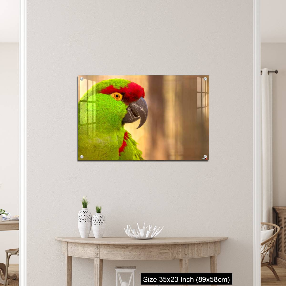 OMGs Acrylic Wall Decor – Close-up portrait of a thick billed parrot - Image 12