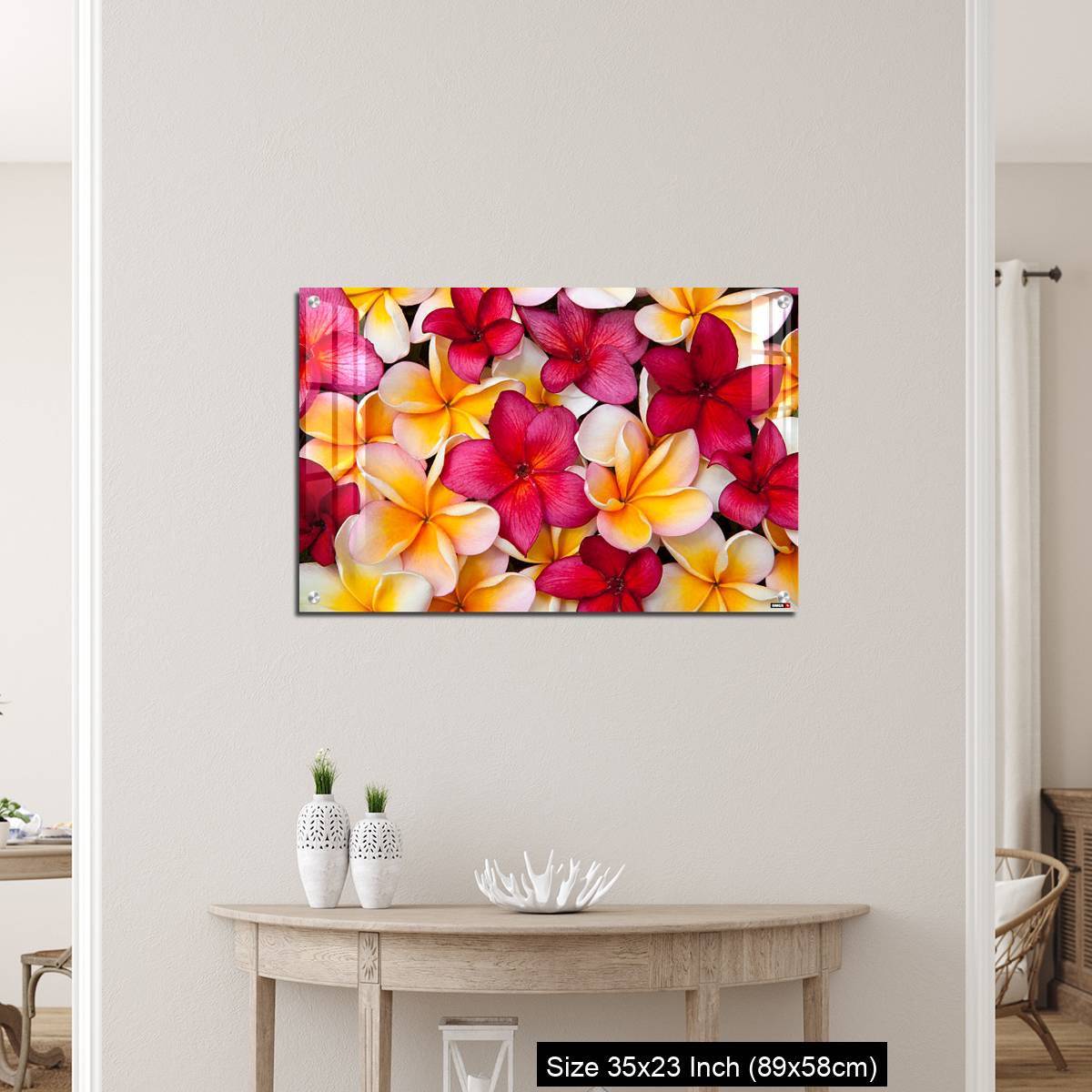 OMGs Acrylic Wall Decor – Colorful Pulmeria (or Frangipani) flowers - Image 12