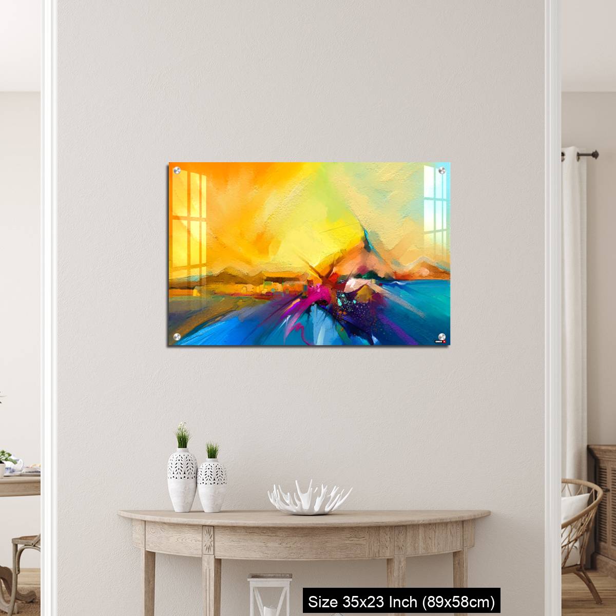 OMGs Acrylic Wall Decor – Colorful oil painting on canvas texture. - Image 12