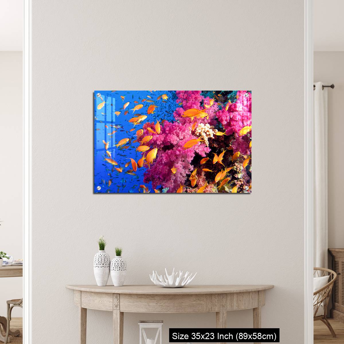 OMGs Acrylic Wall Decor – Colorful underwater picture of a coral reef, with goldfish - Image 12