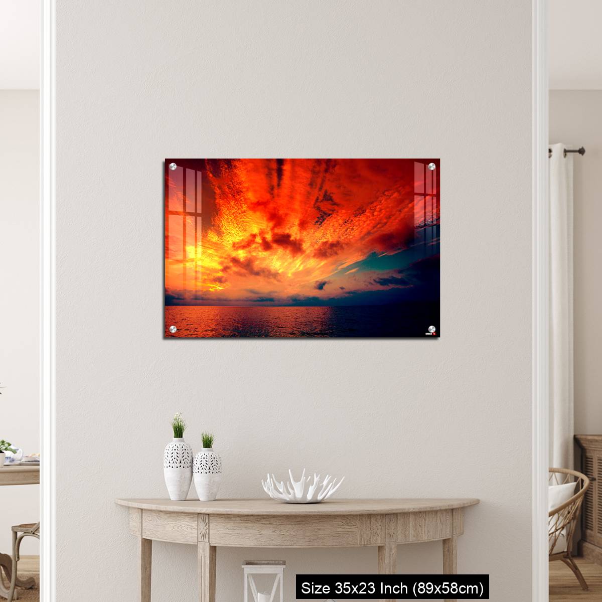 OMGs Acrylic Wall Decor – Early morning, burned sunrise over sea - Image 12