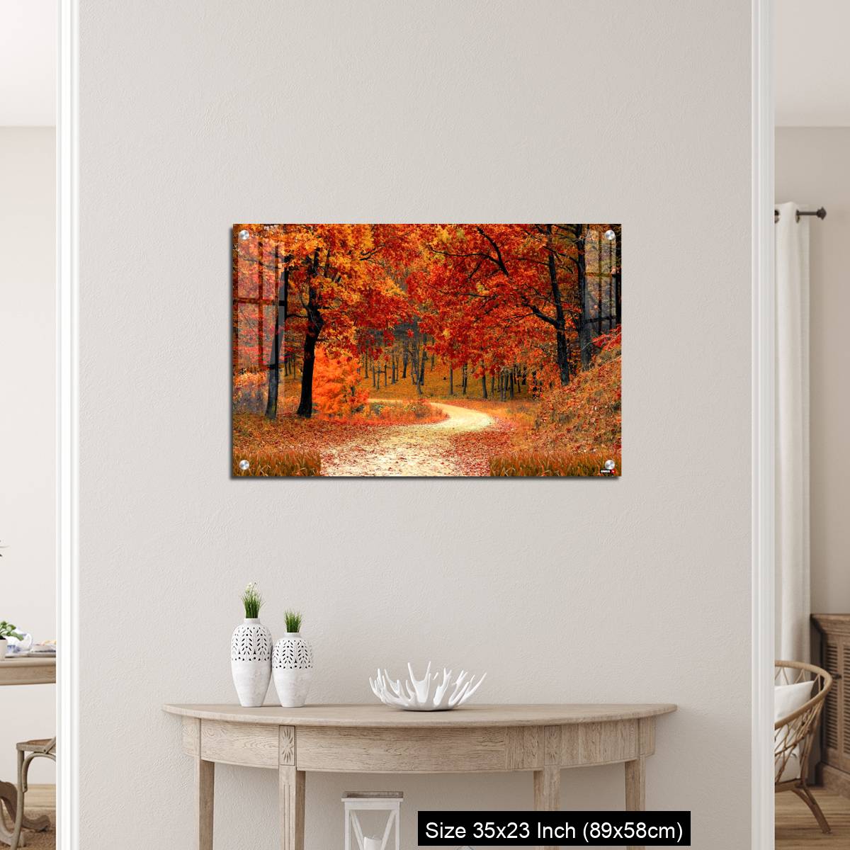 OMGs Acrylic Wall Decor – England-Foggy path in the autumn park - Image 12