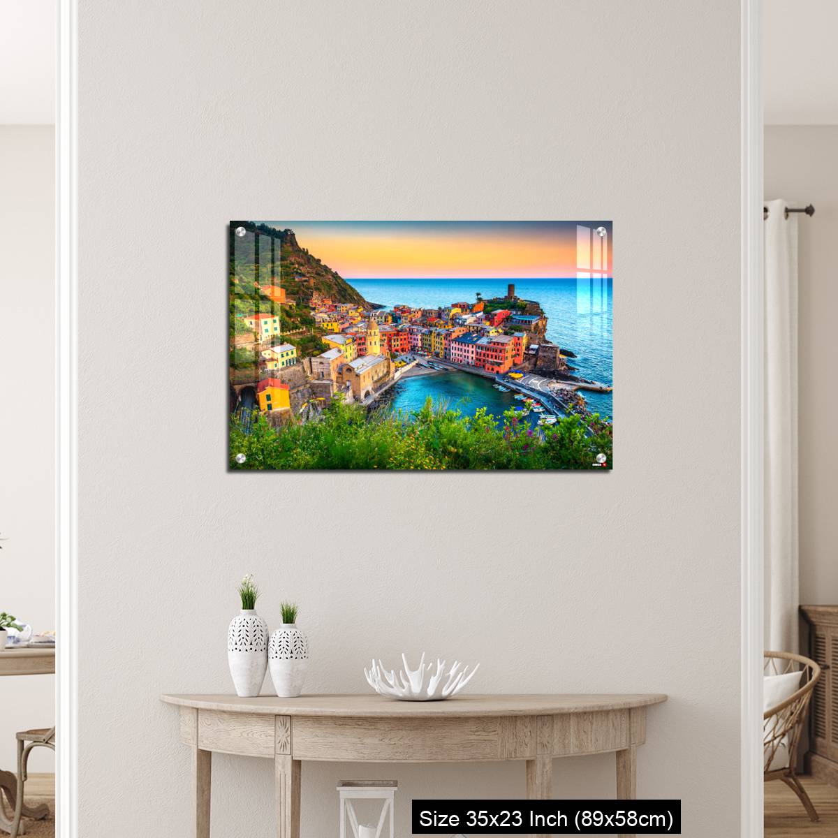 OMGs Acrylic Wall Decor – Famous touristic town of Liguria with beaches and colorful houses - Image 12