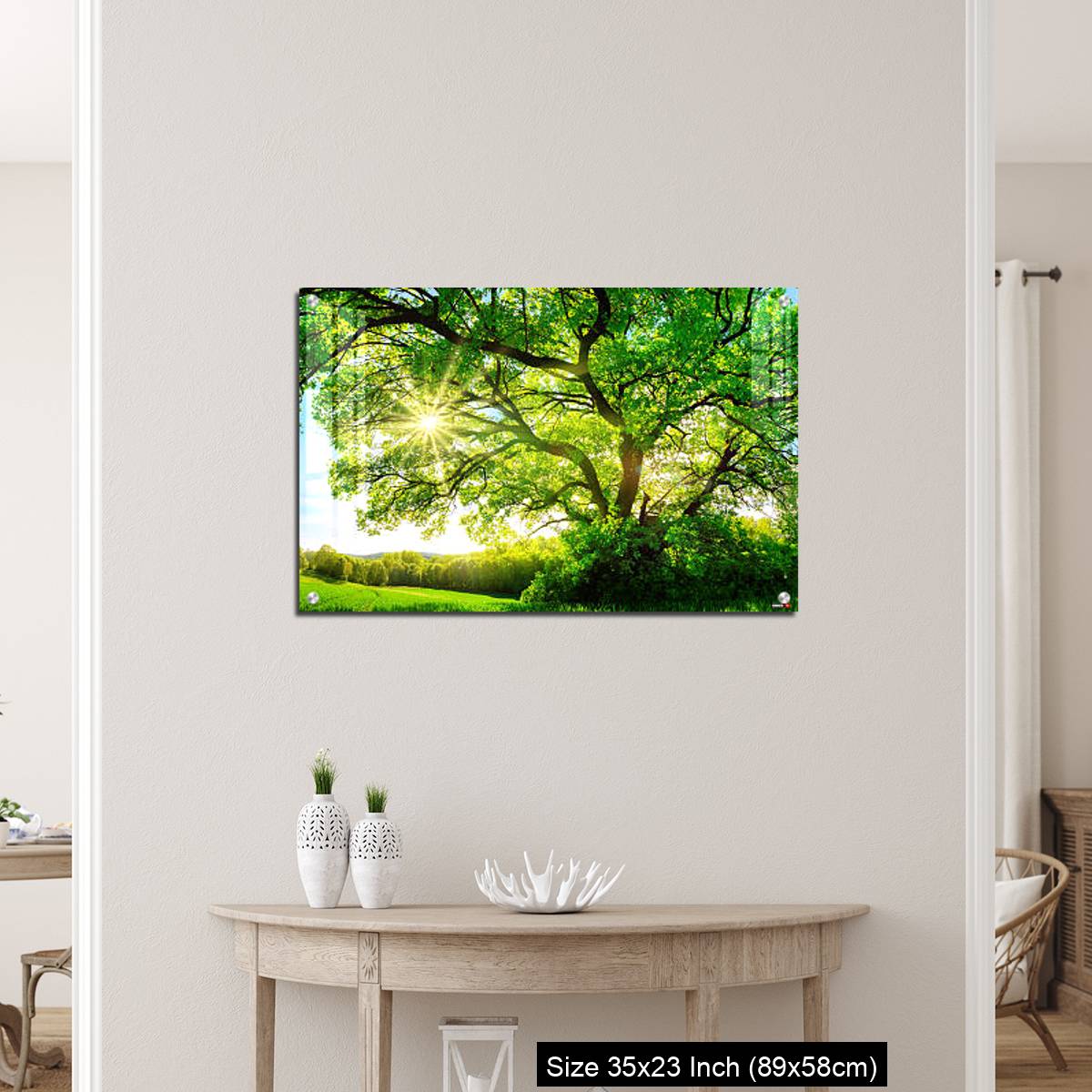 OMGs Acrylic Wall Decor – The sun shining through a majestic oak tree - Image 12