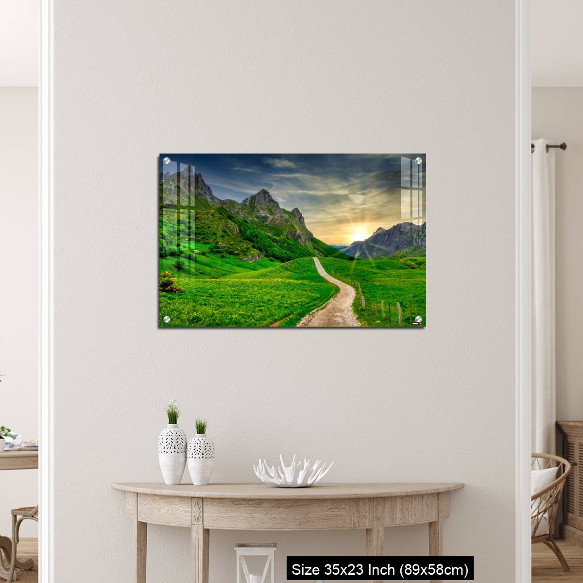 OMGs Acrylic Wall Decor – Track and mountains in Valle del Lago, Somiedo Nature Park, Asturias, Spain - Image 12