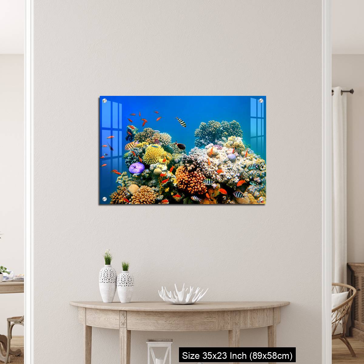 OMGs Acrylic Wall Decor – Tropical Fish on a coral reef - Image 12