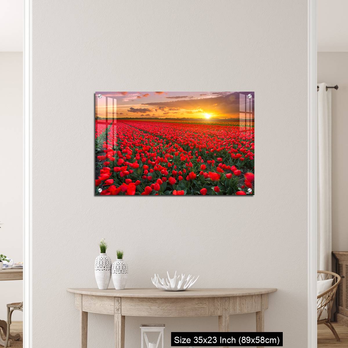 OMGs Acrylic Wall Decor – Tulip fields at sunset in the Netherlands - Image 12