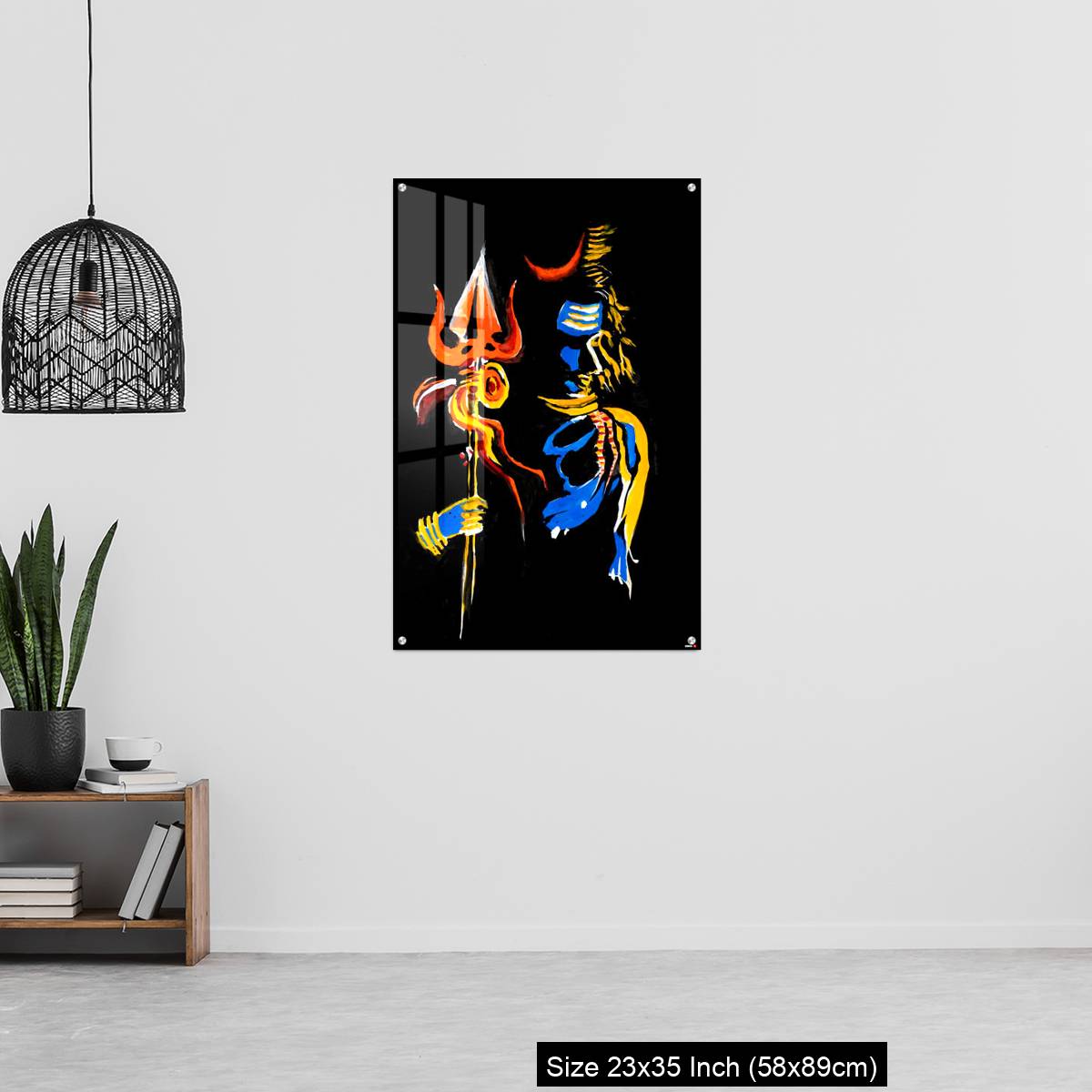 OMGs Acrylic Wall Decor – Lord Shiva with his trishul - Image 13