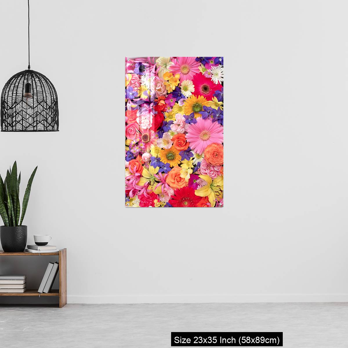 OMGs Acrylic Wall Decor – Colorful Flower Montage - Image 13