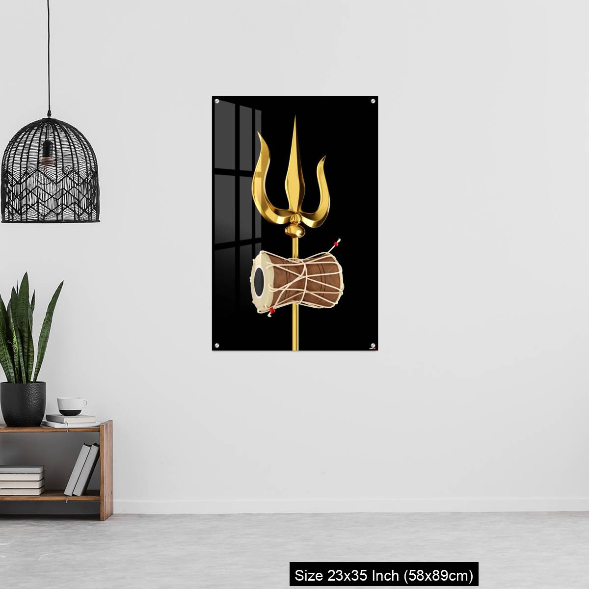 OMGs Acrylic Wall Decor – Shiva's Trishul and Damru - Image 13
