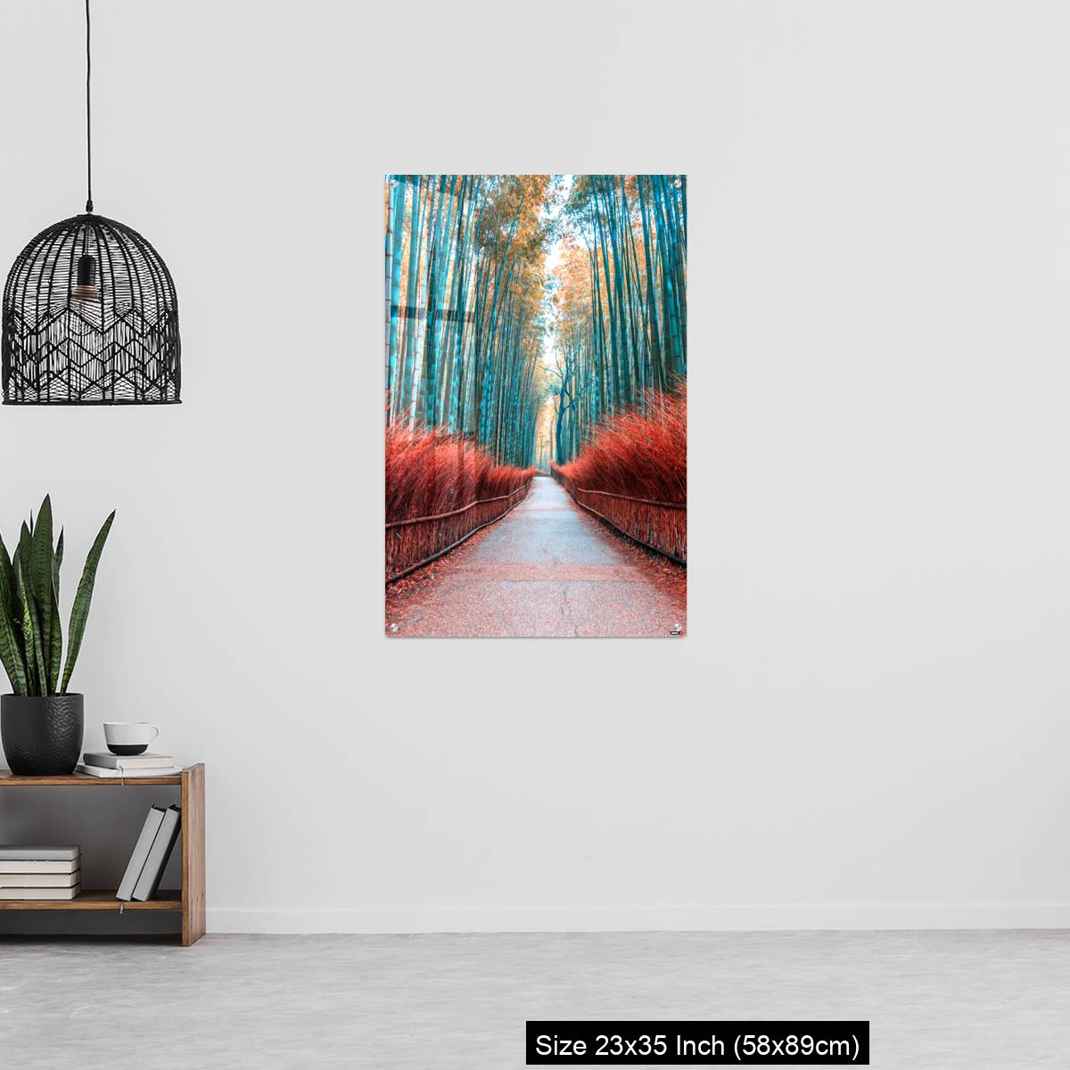 OMGs Acrylic Wall Decor – walkway bamboo tunnel named Arashiyama bamboo forest in Kyoto, Tourist landmark of Japan - Image 13