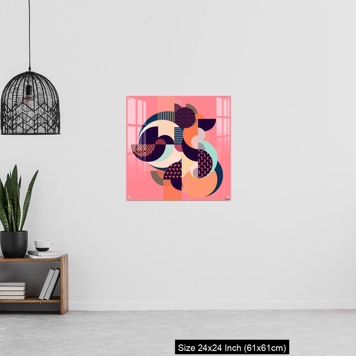 OMGs Acrylic Wall Decor – Abstract art colorful geometric composition. - Image 13