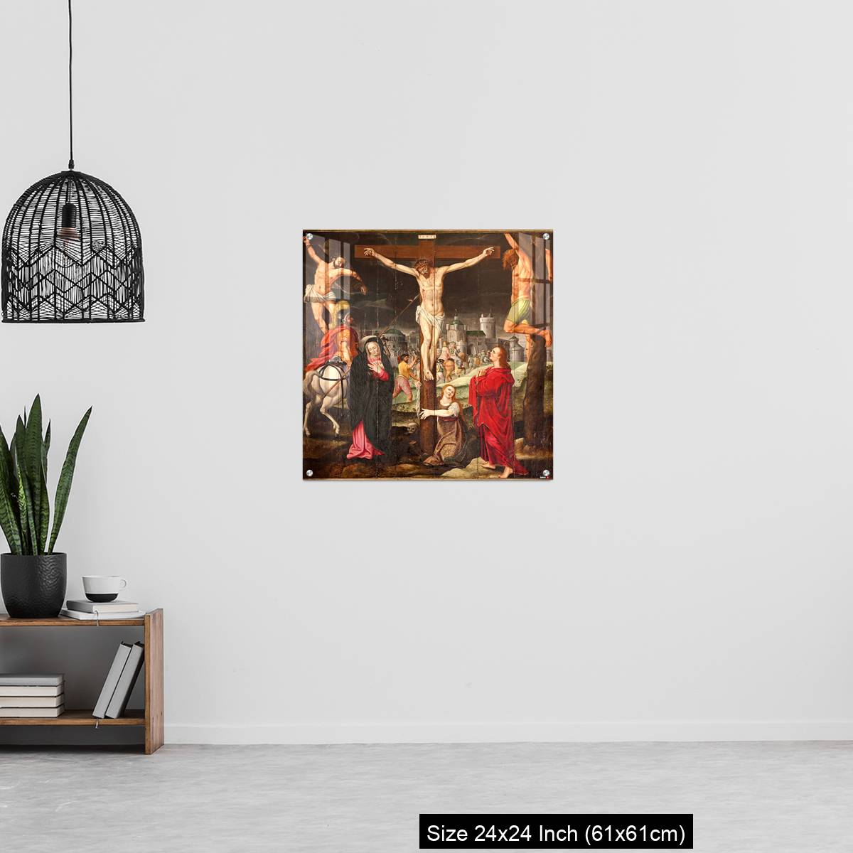 OMGs Acrylic Wall Decor – Ghent - Crucifixion paint on the wood - Image 13