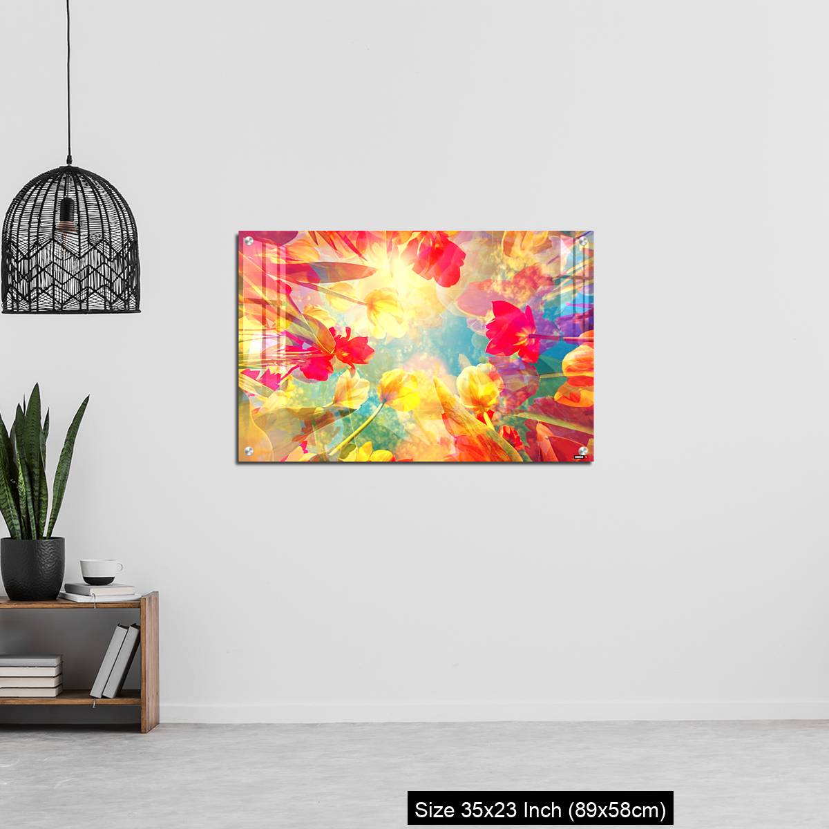 OMGs Acrylic Wall Decor – Abstract colored background with beautiful flowers, tulips and soft hues - Image 13