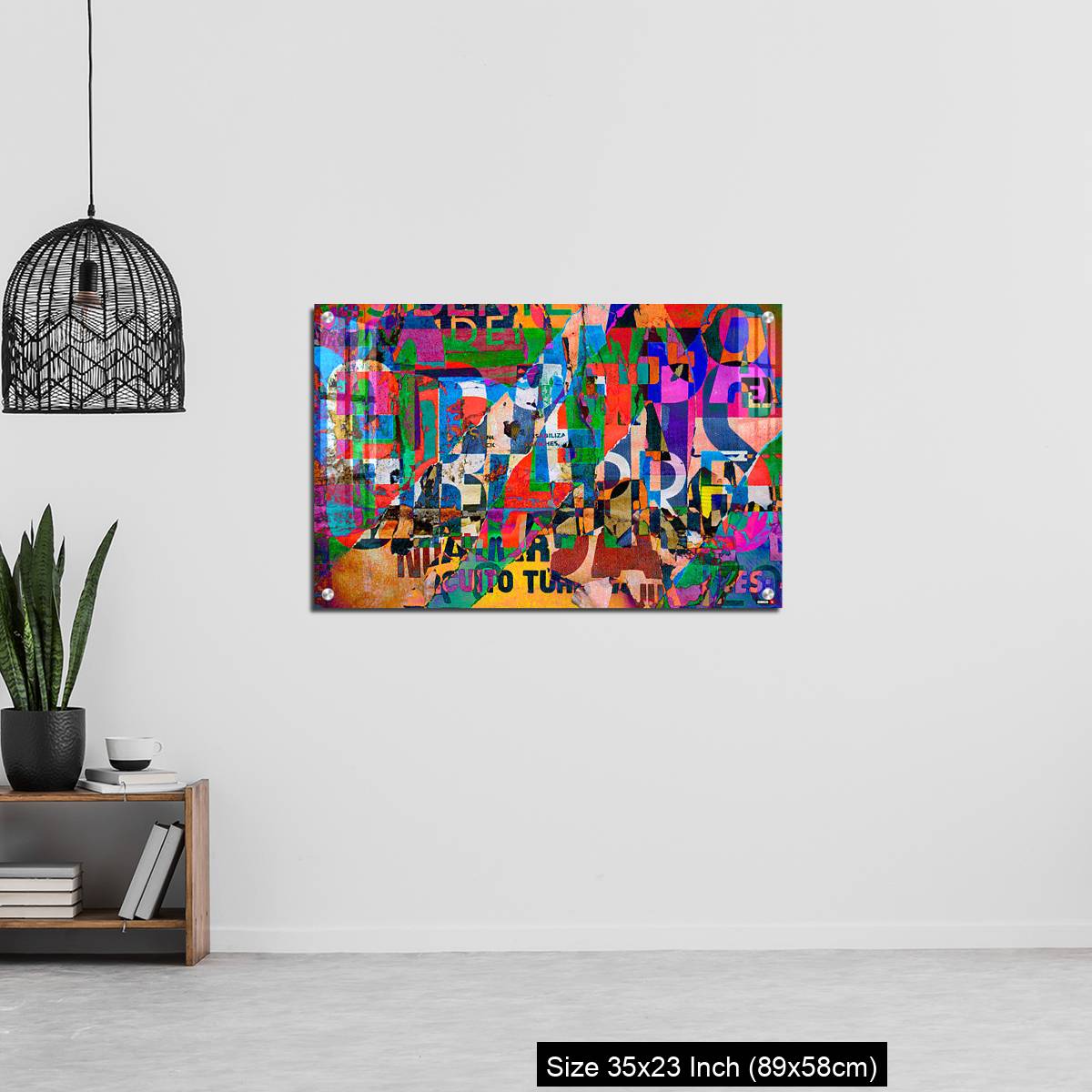 OMGs Acrylic Wall Decor – Background digital collage or typography design wallpaper texture - Image 13