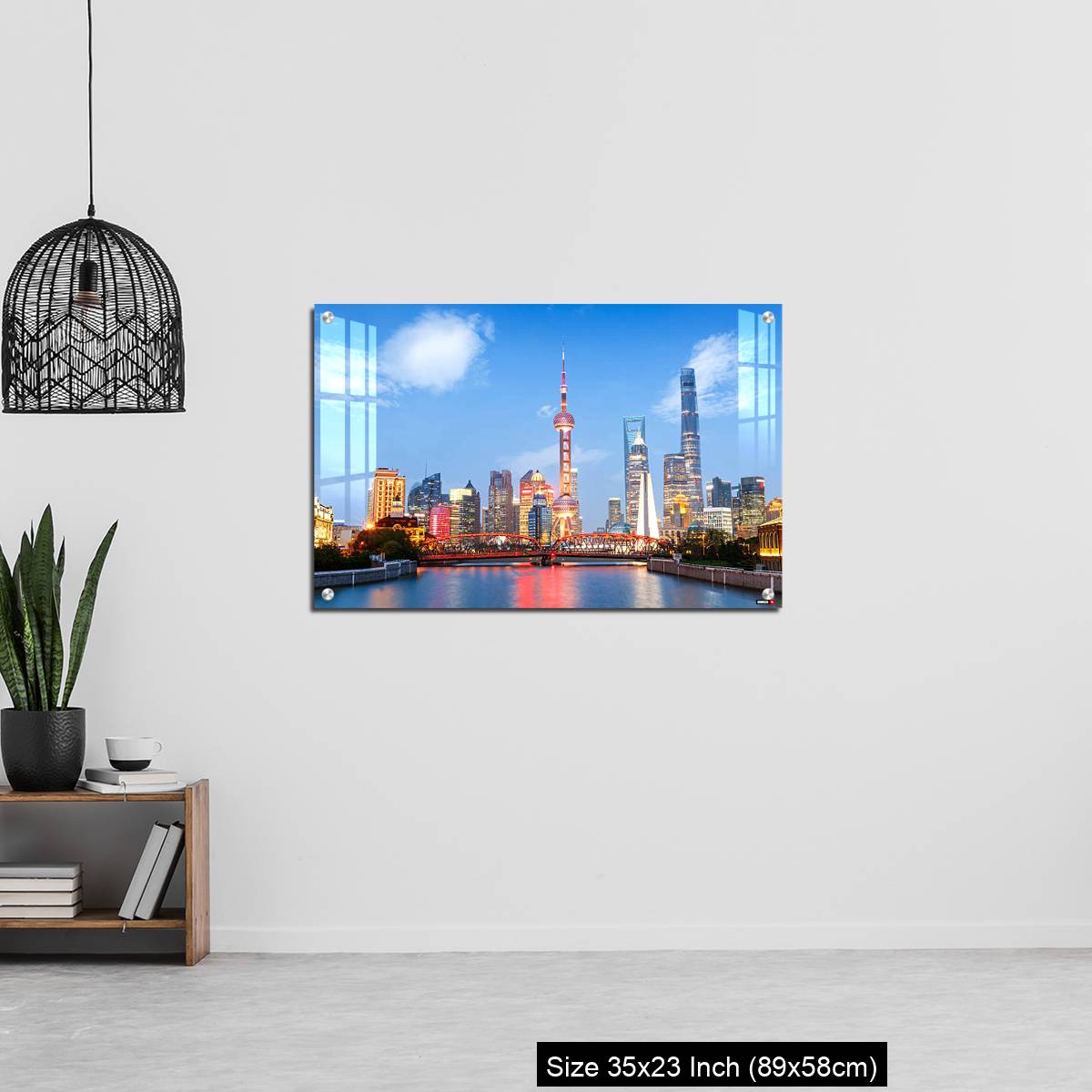 OMGs Acrylic Wall Decor – Beautiful modern city at night in Shanghai, China - Image 13