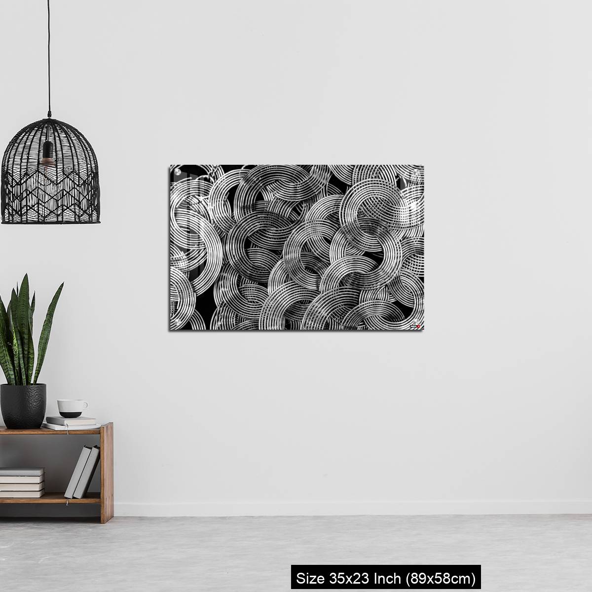 OMGs Acrylic Wall Decor – Beautiful photo of Necklace with Interlocked concentric circles - Image 13