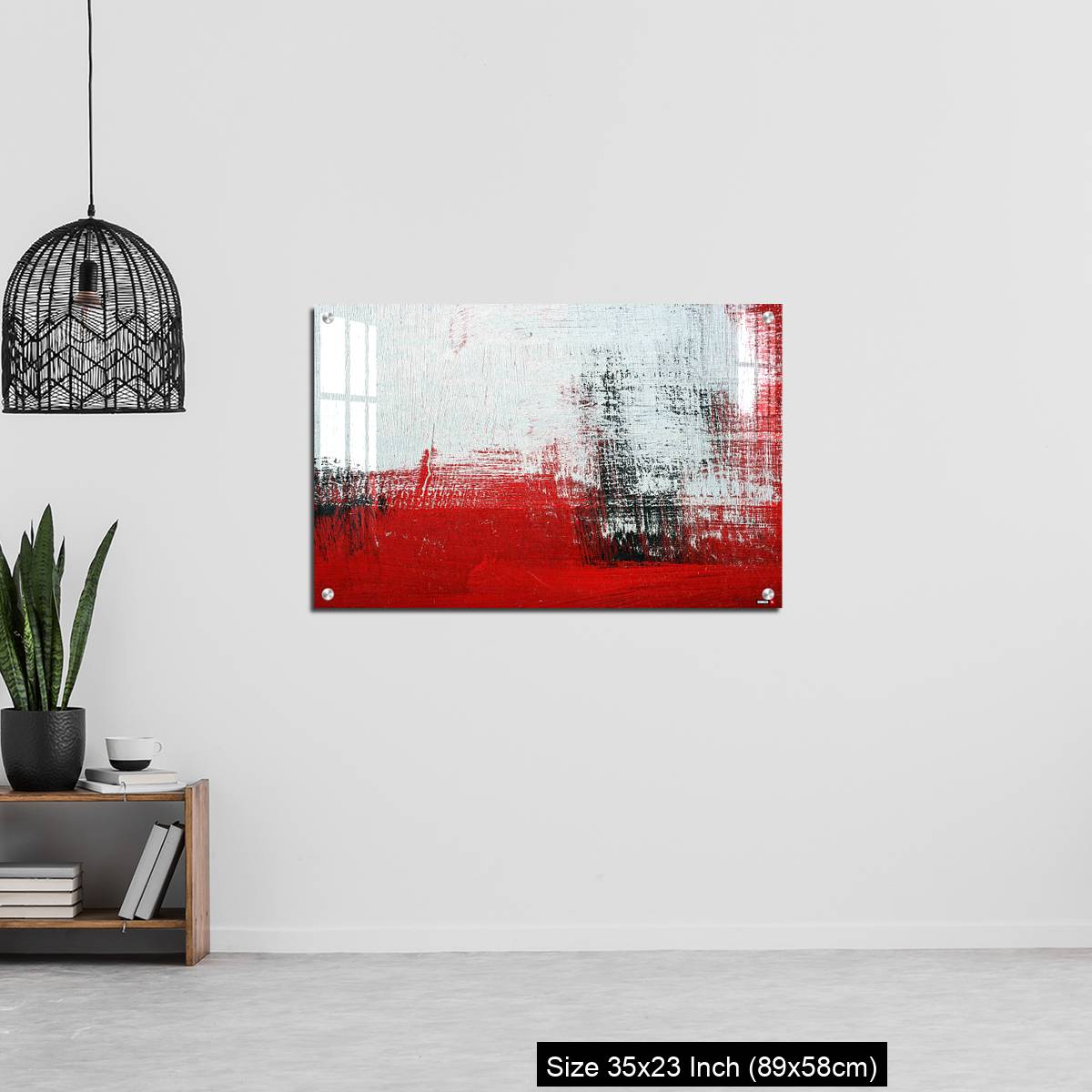 OMGs Acrylic Wall Decor – Black, white, red acrylic paint on metal surface. - Image 13