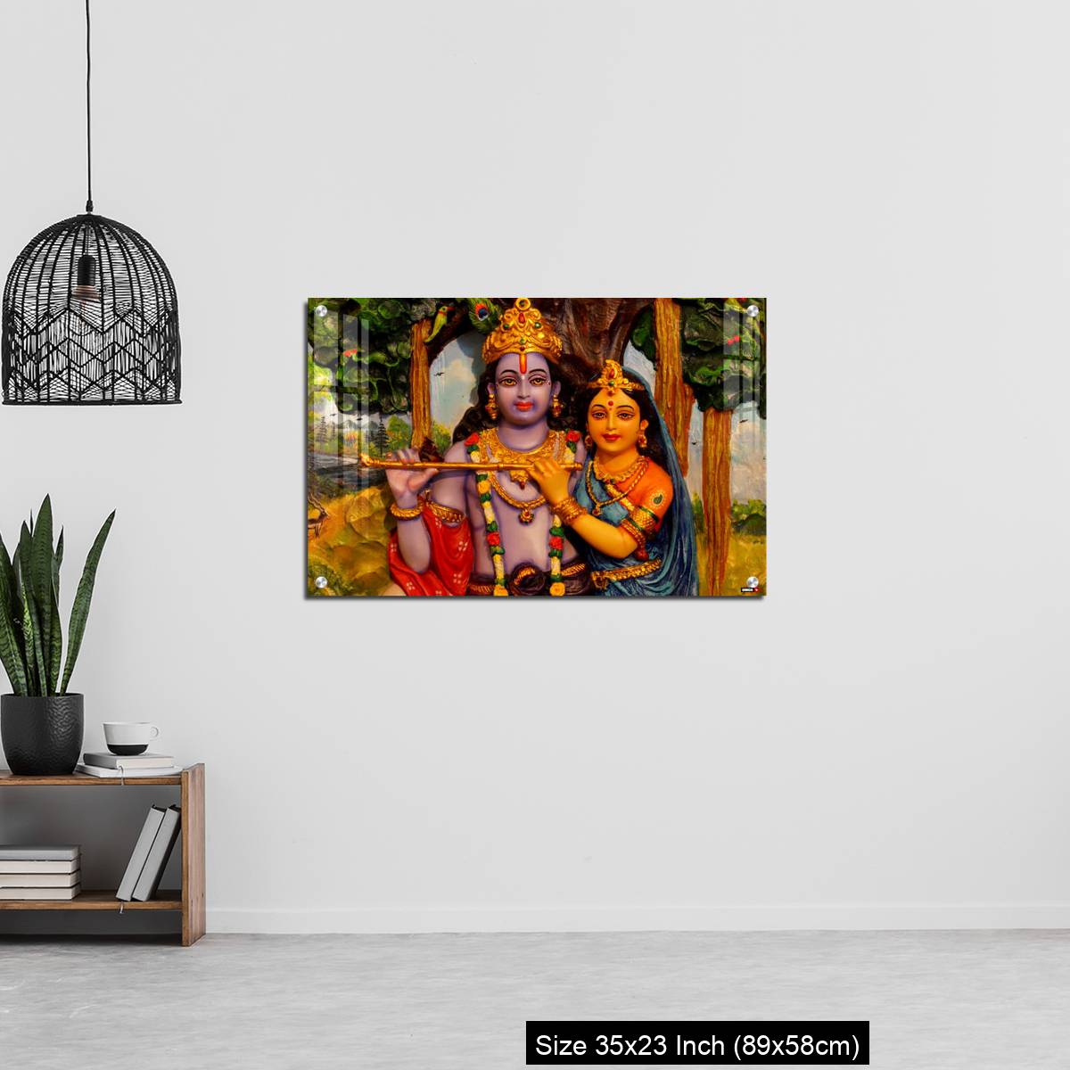 OMGs Acrylic Wall Decor – Krishna and Radha - Image 13