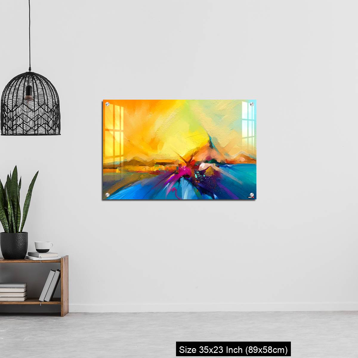 OMGs Acrylic Wall Decor – Colorful oil painting on canvas texture. - Image 13