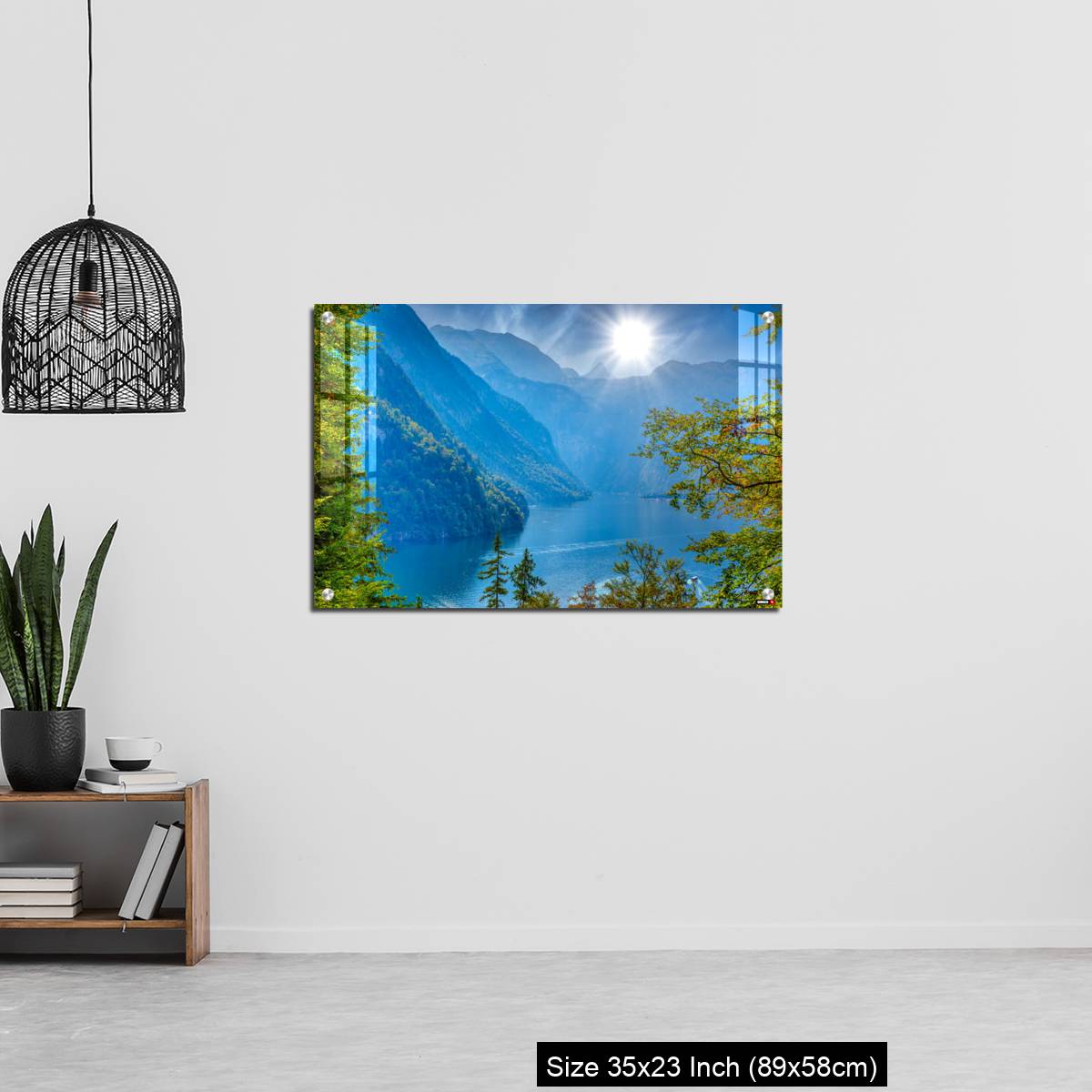 OMGs Acrylic Wall Decor – Forest window with view on lake near Schoenau am Koenigssee - Image 13