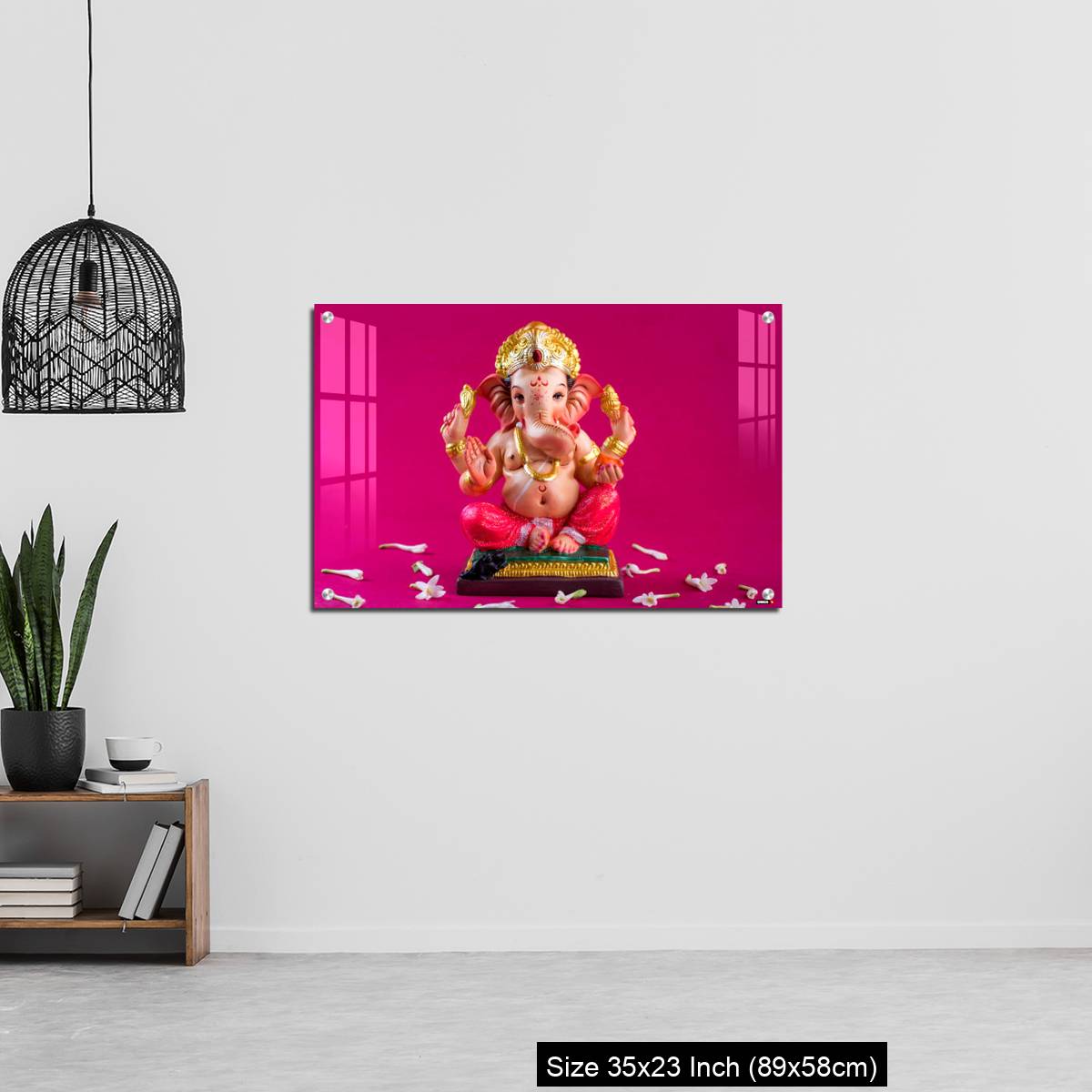 OMGs Acrylic Wall Decor – Ganesha Idol on pink background. - Image 13