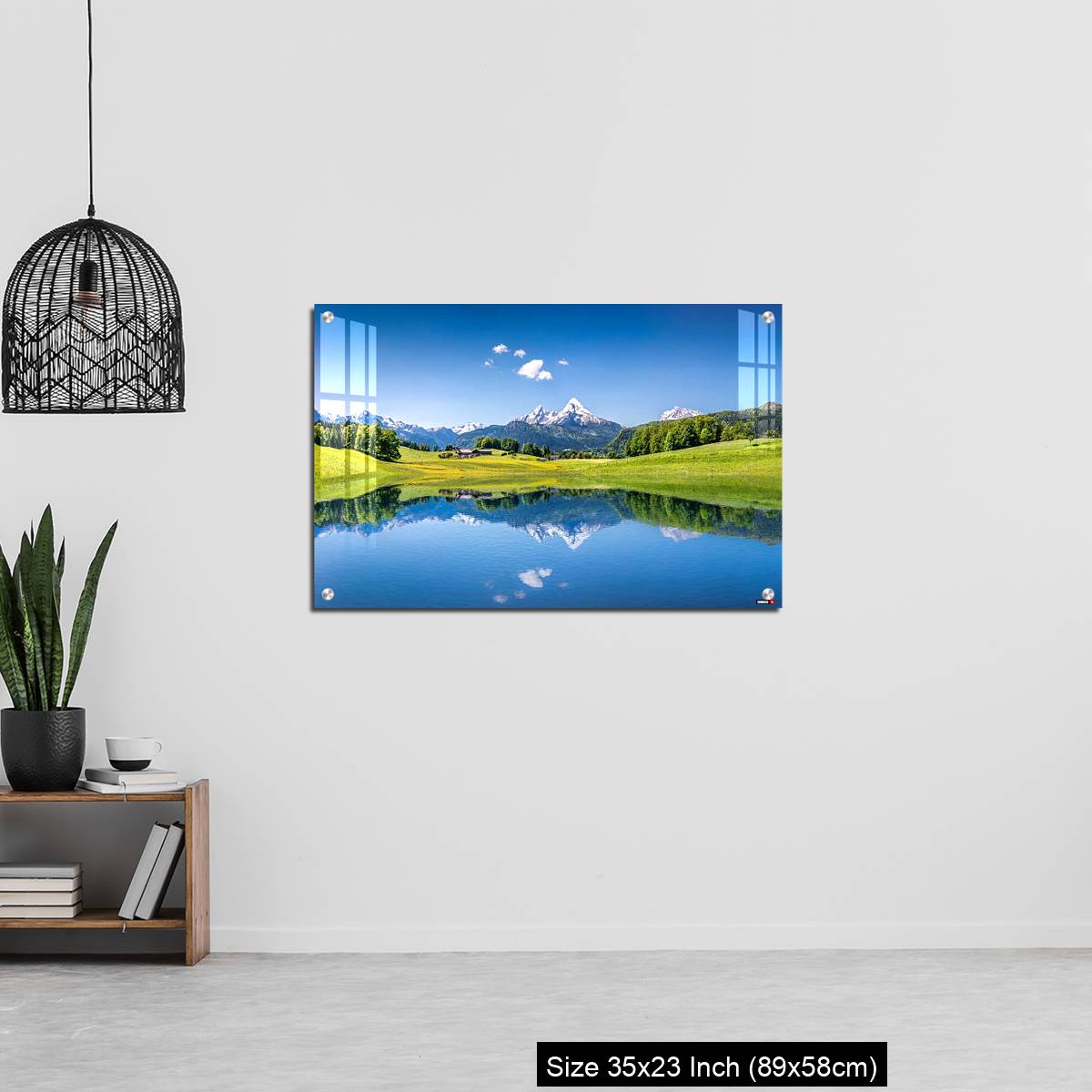 OMGs Acrylic Wall Decor – Idyllic summer landscape with mountain lake in the Alps - Image 13
