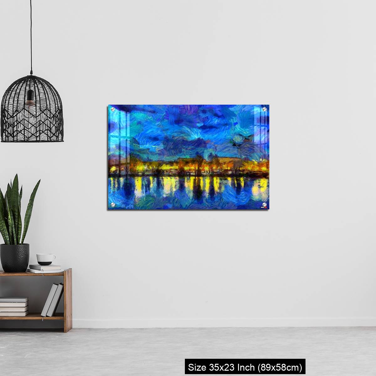 OMGs Acrylic Wall Decor – Oil painting - cityscape. Modern digital art, impressionism technique - Image 13