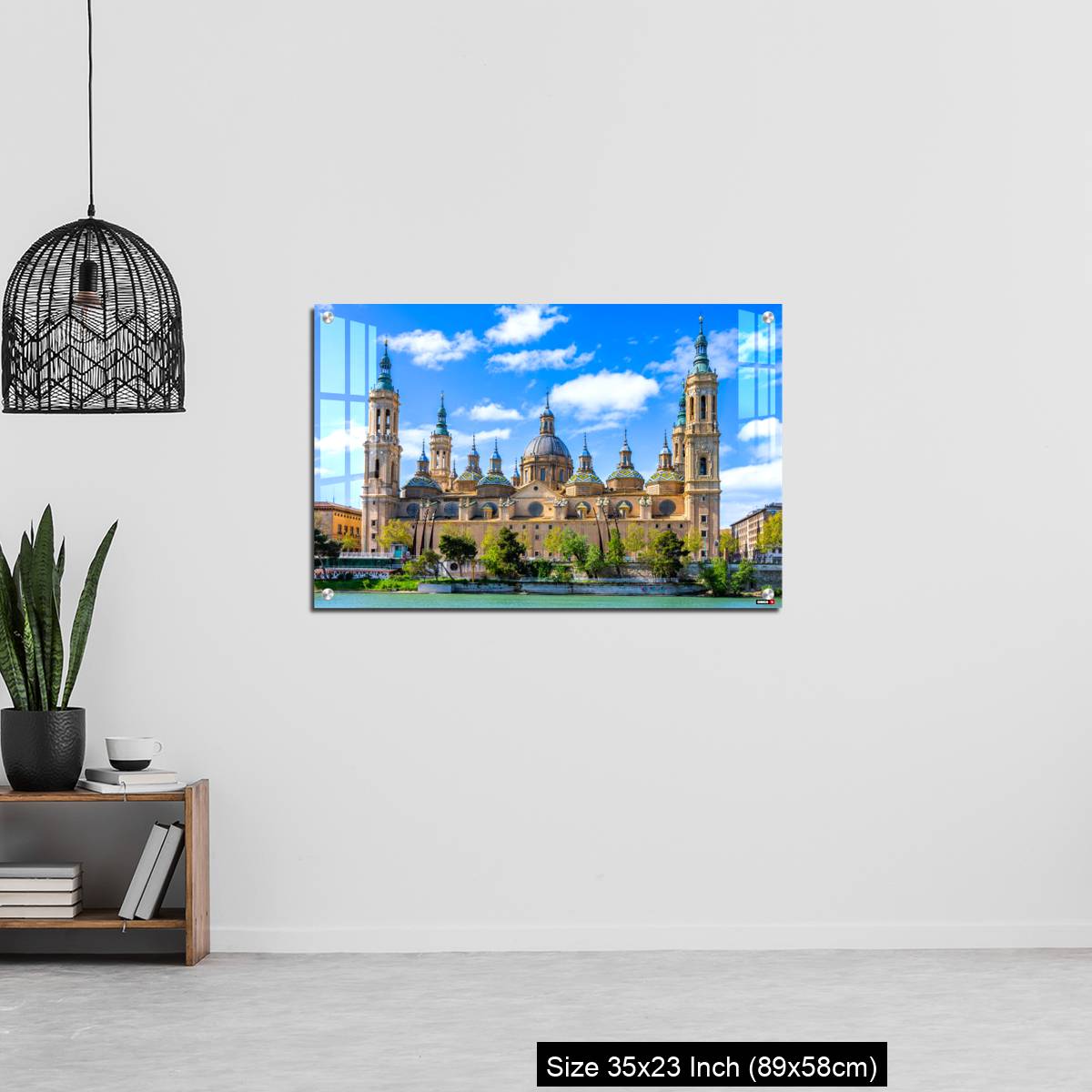 OMGs Acrylic Wall Decor – The Basilica of Our Lady of the Pillar seen from the Ebro river - Image 13