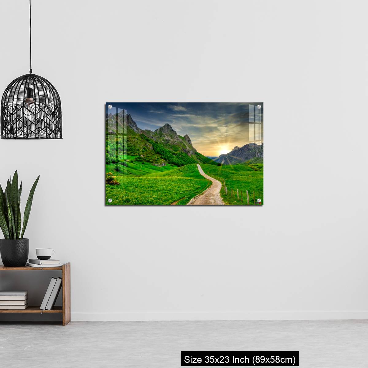 OMGs Acrylic Wall Decor – Track and mountains in Valle del Lago, Somiedo Nature Park, Asturias, Spain - Image 13