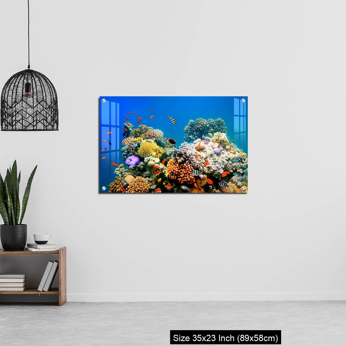 OMGs Acrylic Wall Decor – Tropical Fish on a coral reef - Image 13