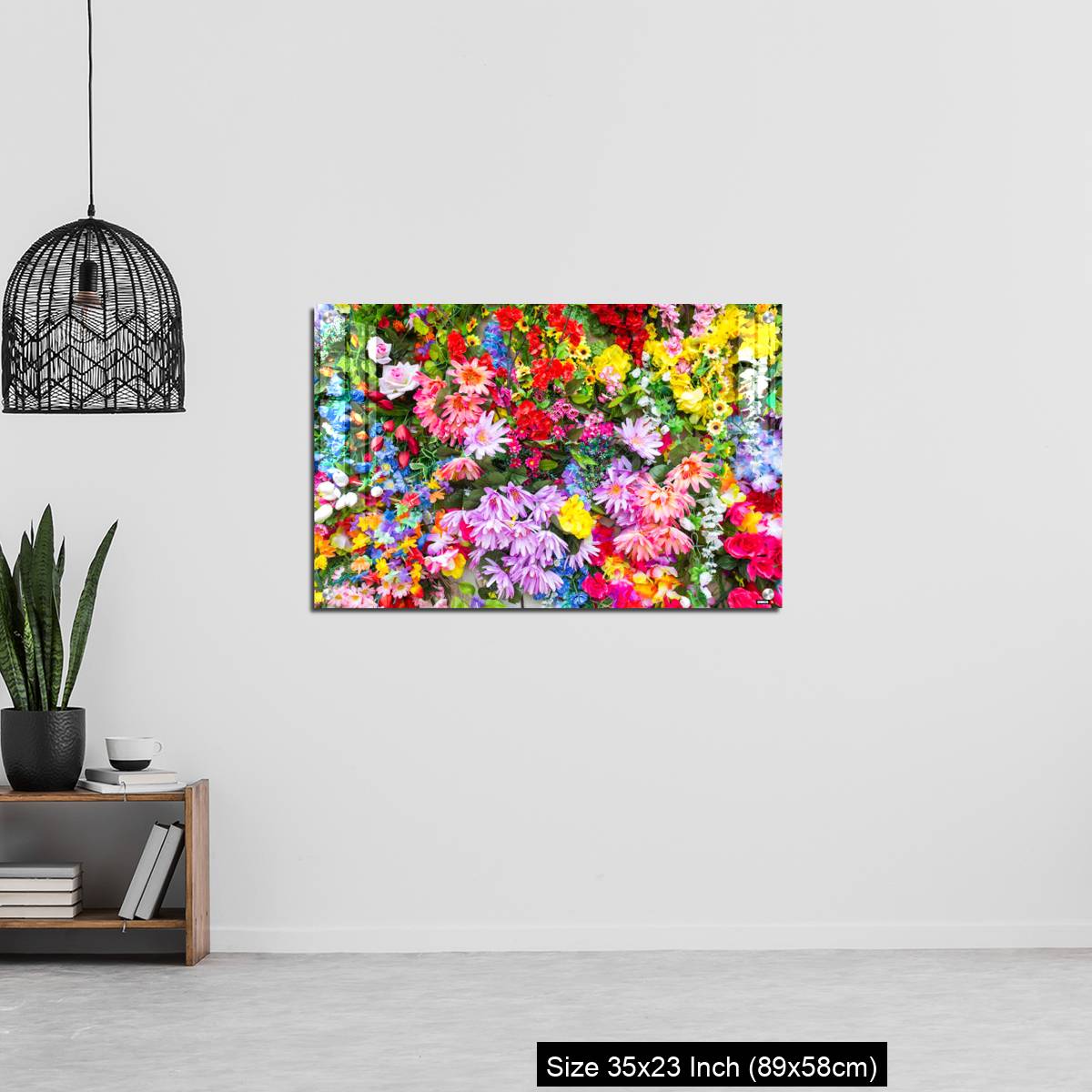 OMGs Acrylic Wall Decor – Various color flower background wall - Image 13