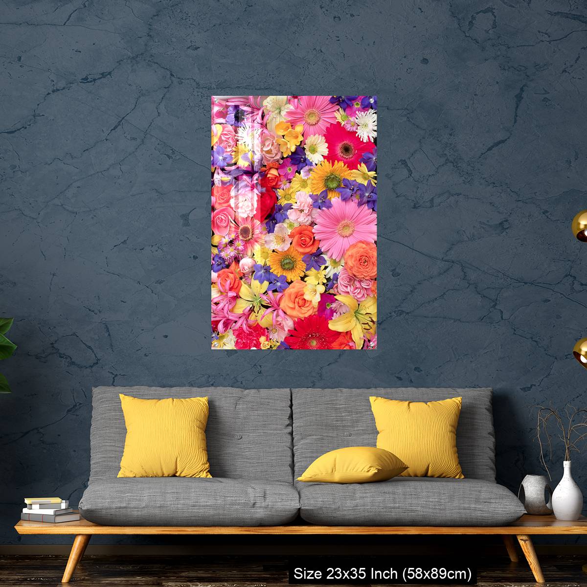 OMGs Acrylic Wall Decor – Colorful Flower Montage - Image 14