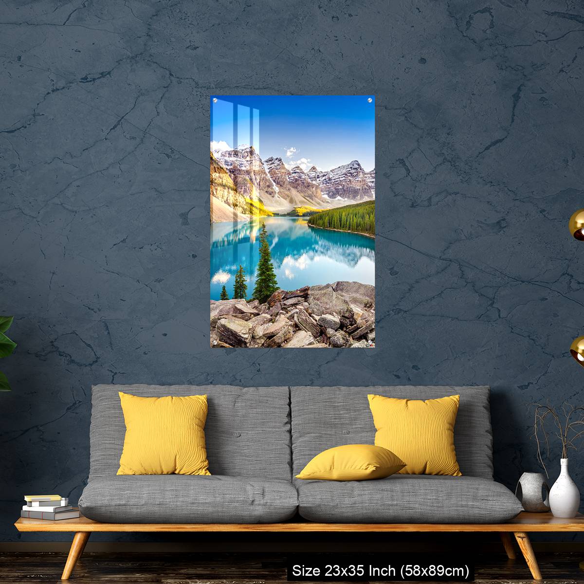 OMGs Acrylic Wall Decor – Landscape view of Moraine lake in Canadian Rocky Mountains - Image 14