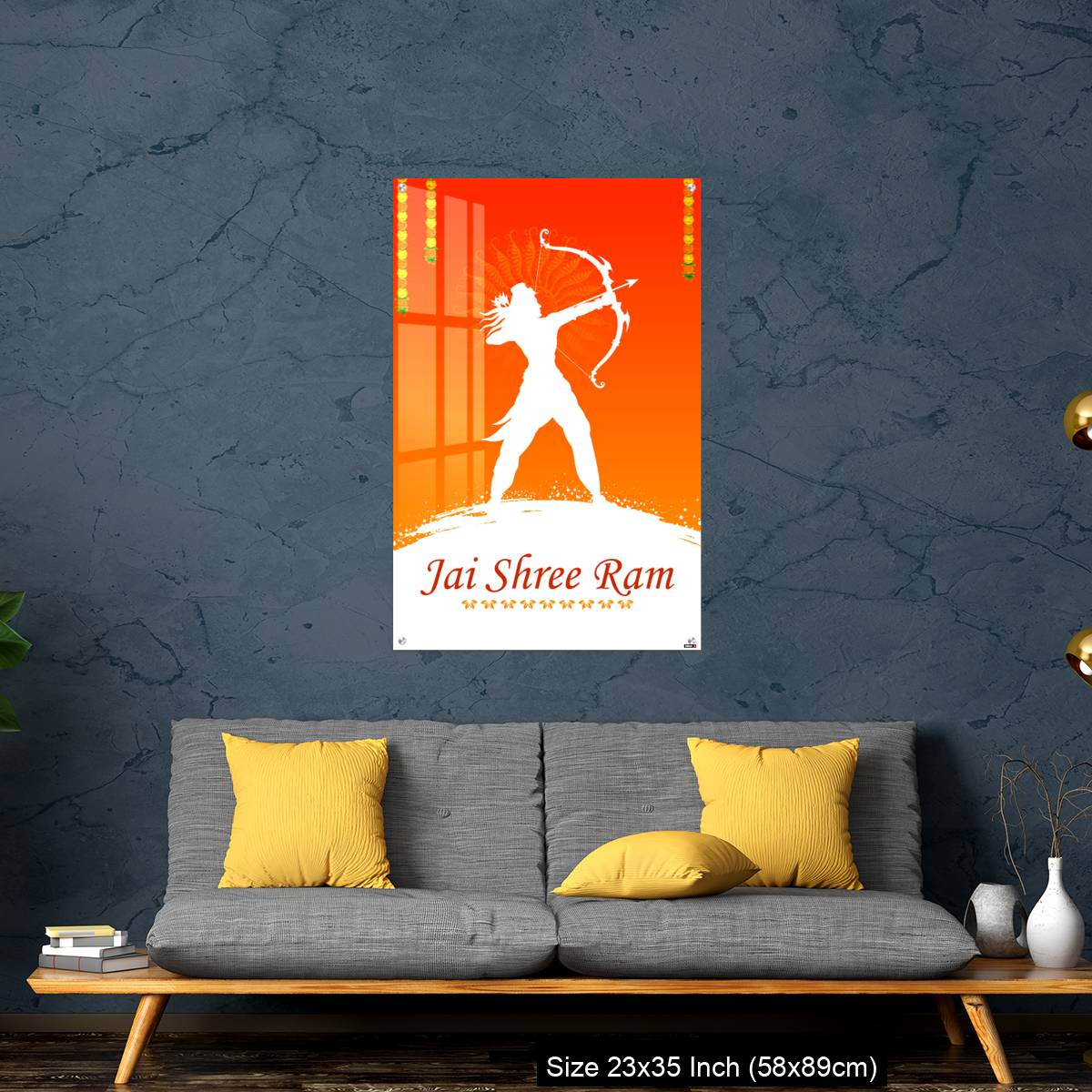 OMGs Acrylic Wall Decor – Lord Rama with bow arrow - Image 14