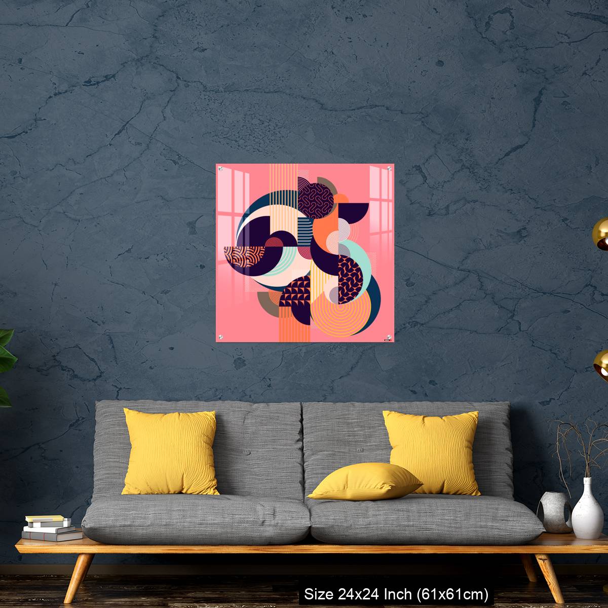 OMGs Acrylic Wall Decor – Abstract art colorful geometric composition. - Image 14