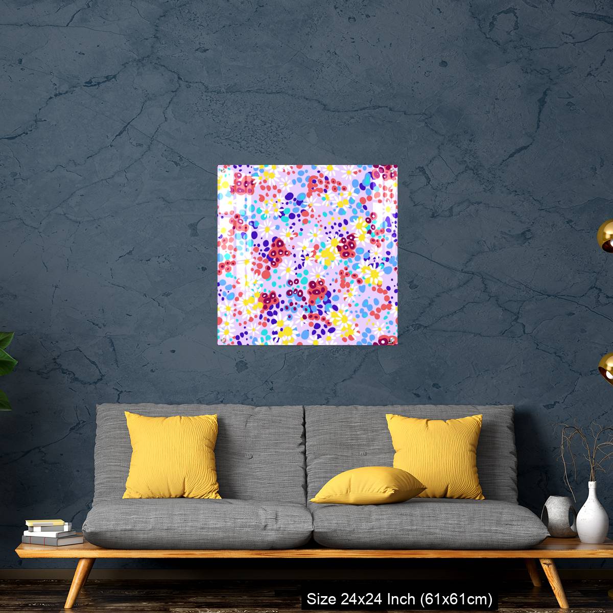 OMGs Acrylic Wall Decor – Bright nature summer floral background - Image 14