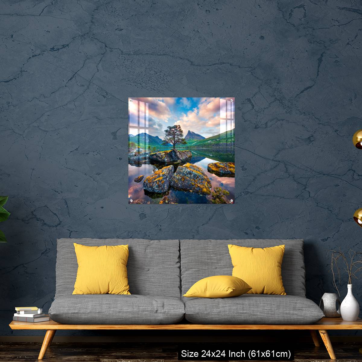 OMGs Acrylic Wall Decor – Fantastic summer sunrise on the Innerdalsvatna lake - Image 14