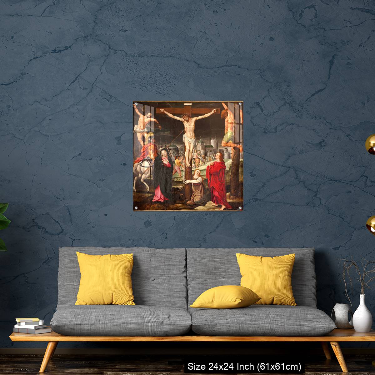 OMGs Acrylic Wall Decor – Ghent - Crucifixion paint on the wood - Image 14