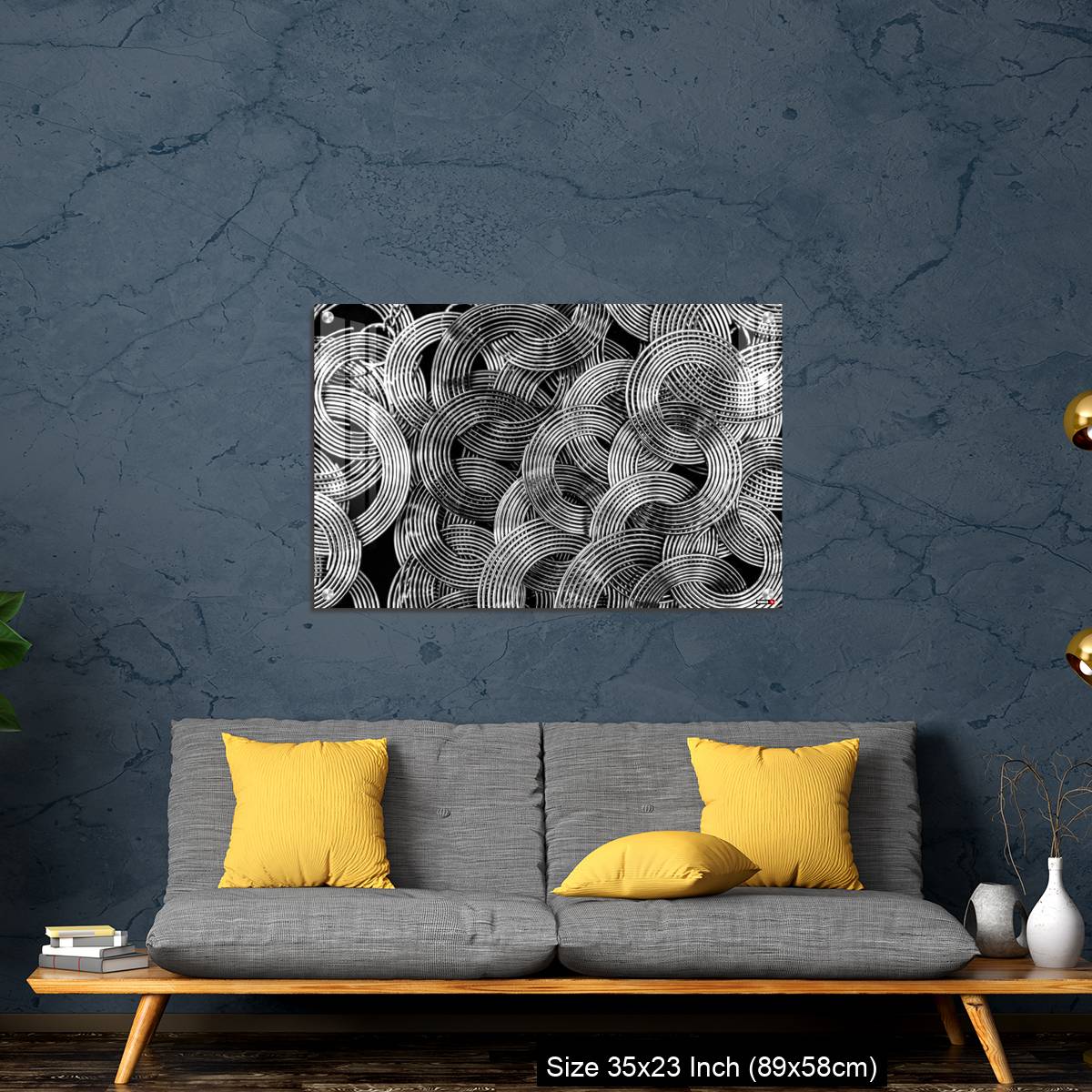 OMGs Acrylic Wall Decor – Beautiful photo of Necklace with Interlocked concentric circles - Image 14